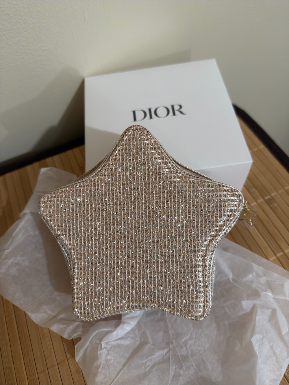 Dior Metallic Gold Star Mini Bag - Picture 3 of 5